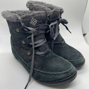 Columbia Womens Minx Shorty Omni-Heat Winter Boot Waterproof Black 5.5